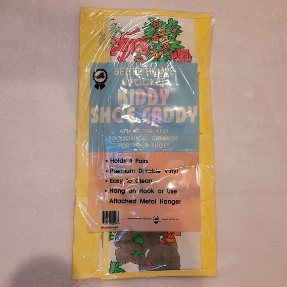 Better Home 8 Pocket Kiddy Shoe Caddy Animal Designs New - Picture 2 of 9